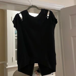Pam & Gela cold shoulder shirt